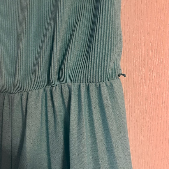 Vintage Wide-Leg Teal Jumpsuit - Picture 5 of 7